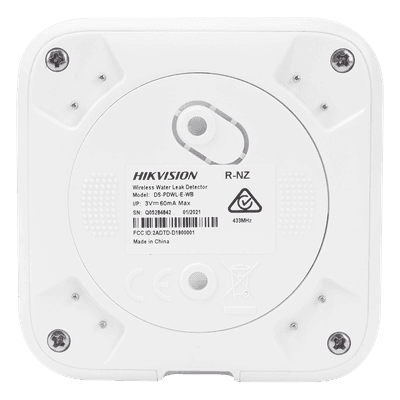 Detector de Fugas de Agua Inalámbrico / Sensor Interno y Externo por Cable / Cifrado AES-128 / Batería 3 Años / -10 a 55°C / Diseño Compacto