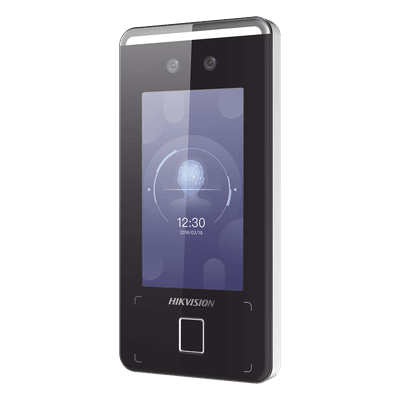 Terminal de Reconocimiento Facial / Pantalla Táctil 4.3 pulgadas / Wi-Fi / IP65 / Alcance 0.3 a 1.5 m (0.98 a 4.92 ft) / 3,000 Usuarios / 150,000 Eventos / WDR / QR / Videoportero