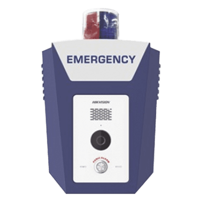 Estación de Alarma de Pánico IP / 2 Megapixel / Audio Bidireccional 5 m (16.4 ft) / Sirena 110 dB / Estrobo Rojo-Azul / IR 10 m (32.8 ft) / Doble Puerto 10/100 Mbps