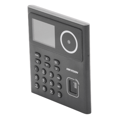 Kit de Control de Acceso Biométrico / Reconocimiento Facial 500 Rostros / Huella y Tarjeta MIFARE 1,000 / Detección 0.3 a 2 m (0.98 a 6.56 ft) / Alimentación 12V CC Incluida / Interior