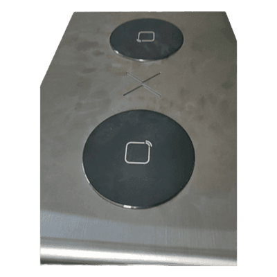 Tapa de lector de tarjetas / Plástico de alta durabilidad / Diseño empotrable / Sin tornillería / Compatible con torniquete DS-K3G411LXR