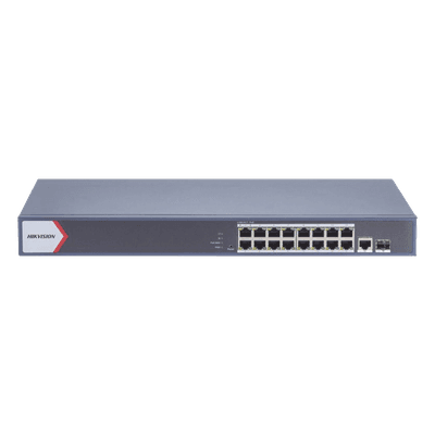 Switch PoE+ Monitoreable / 16 Puertos Gigabit / 1 Puerto Uplink Gigabit / 1 Puerto SFP / Alcance Extendido 300 m (984.3 ft) / 130 W / Gestión en Nube