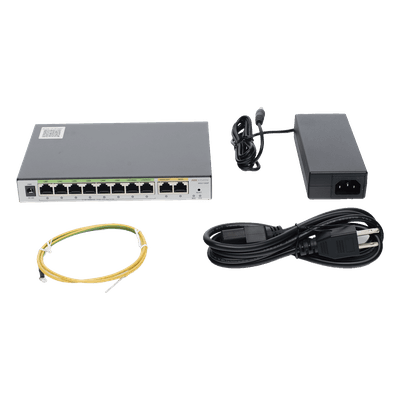 Router PoE+ / 8 Puertos Gigabit / 2 Puertos WAN / 1000 Mbps Throughput / Balanceo de Carga 3 ISP / 200 Clientes