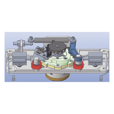 Kit de actuador mecánico giratorio / Doble solenoide de paro / Sensor de paso integrado / Placa base metálica / Compatible con torniquete DS-K3G501LX