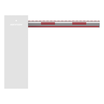 Brazo de barrera / 3 m / Iluminación LED / 24 VDC / Aluminio / 10 pies