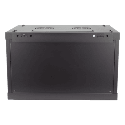 Gabinete de Montaje / 6 Unidades de Rack / 19" / Carga 40 kg / Puerta Cristal Templado / Pared o Piso / 600 x 368 x 450 mm (23.6 x 14.5 x 17.7 in)