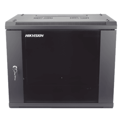 Gabinete de Montaje en Pared y Piso / 9 Unidades de Rack / 19 Pulgadas / Cristal Templado / Carga 40 kg / 600 x 501 x 450 mm