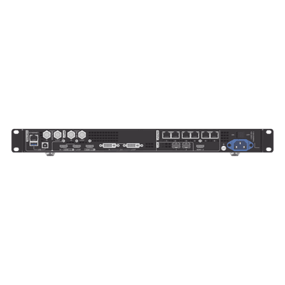 Controlador para Videowall / 6 Puertos RJ45 para Paneles LED / 3 Interfaces de Entrada DVI-HDMI-DP / 4 Puertos Gigabit Ethernet / 650,000 Píxeles por Puerto / 19 Pulgadas Rack 1.75 x 9.84 x 1.75 in