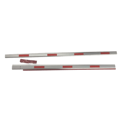 Brazo Telescópico Octogonal / 6 m (19.7 ft) / Para Barrera Vehicular / Resortes Rojo y Blanco / Enganche Requerido