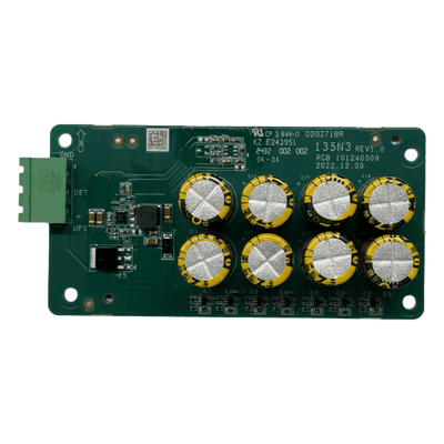 Módulo de Elevación de Emergencia / Corte de Energía / Super Capacitores / 106 × 50 × 22 mm / 0.06 kg / Brackets Incluidos