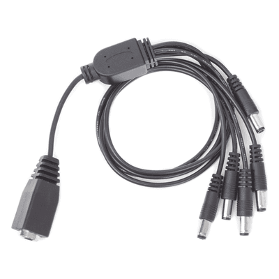 Cable de Distribución de Alimentación / 5 Vías / 4 Cámaras TurboHD / 12 VCC / 500 mA por Canal / Conector Plug 2.5'