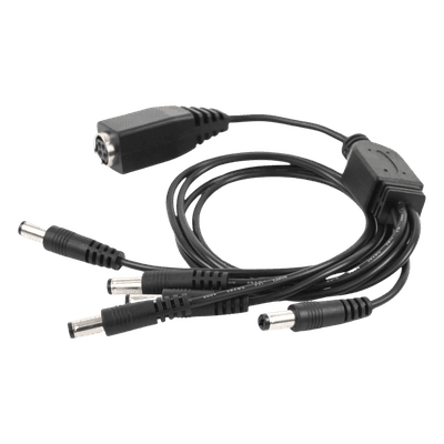 Cable de Distribución de Alimentación / 5 Vías / 4 Cámaras TurboHD / 12 VCC / 500 mA por Canal / Conector Plug 2.5'